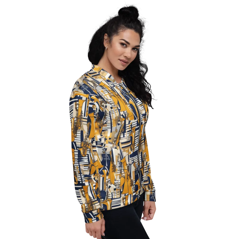 Saffron Swing on Bomber Jacket — Right
