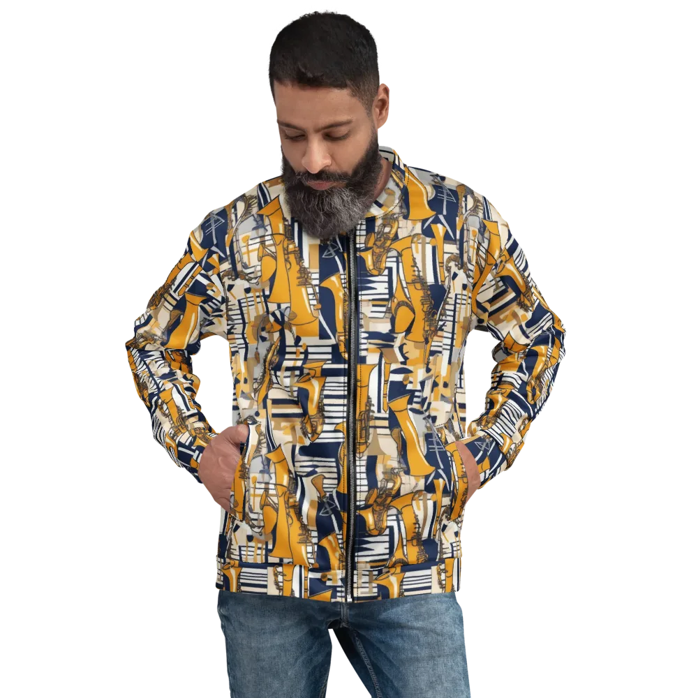 Saffron Swing on Bomber Jacket — Front