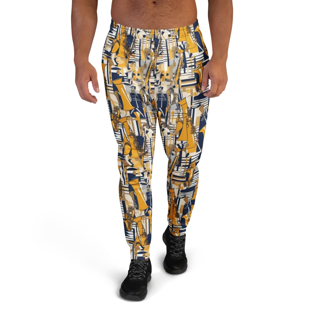 Saffron Swing on Men's Joggers — Front