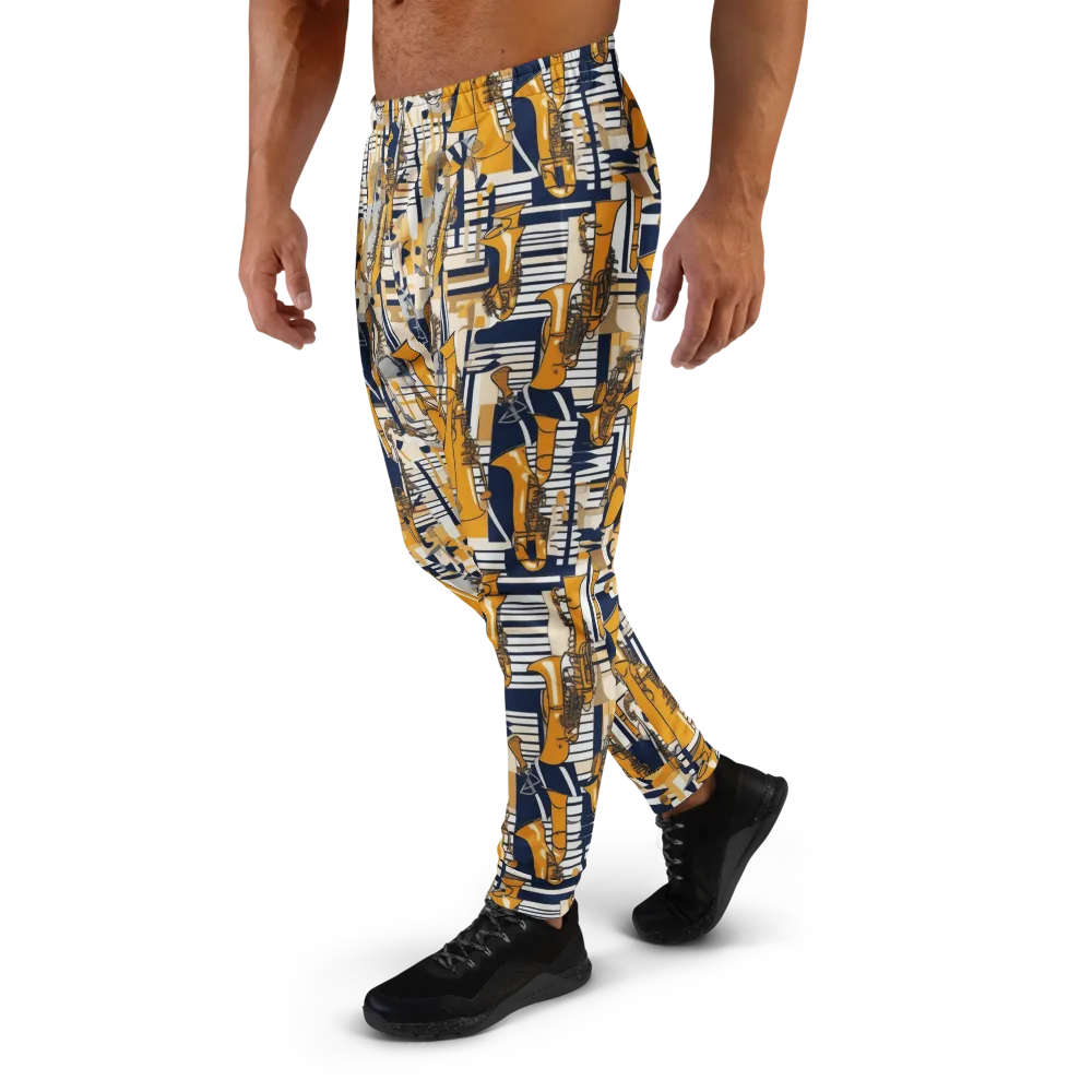 Saffron Swing on Men's Joggers — Left