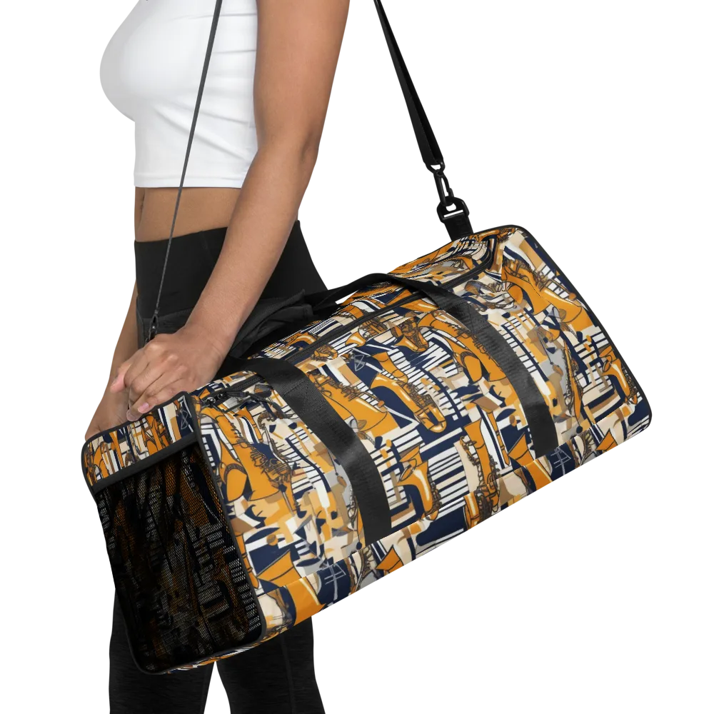 Saffron Swing on Duffle Bag — Front