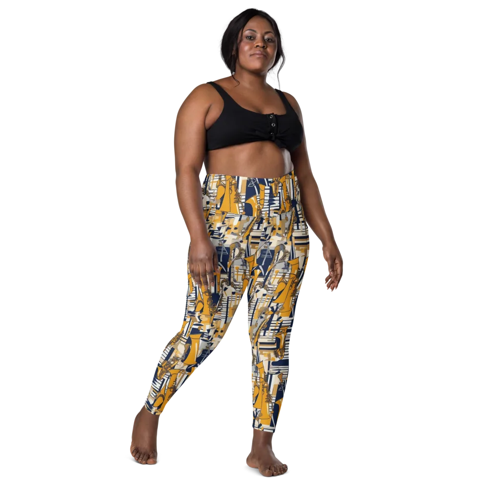 Saffron Swing on Leggings with Pockets — Front