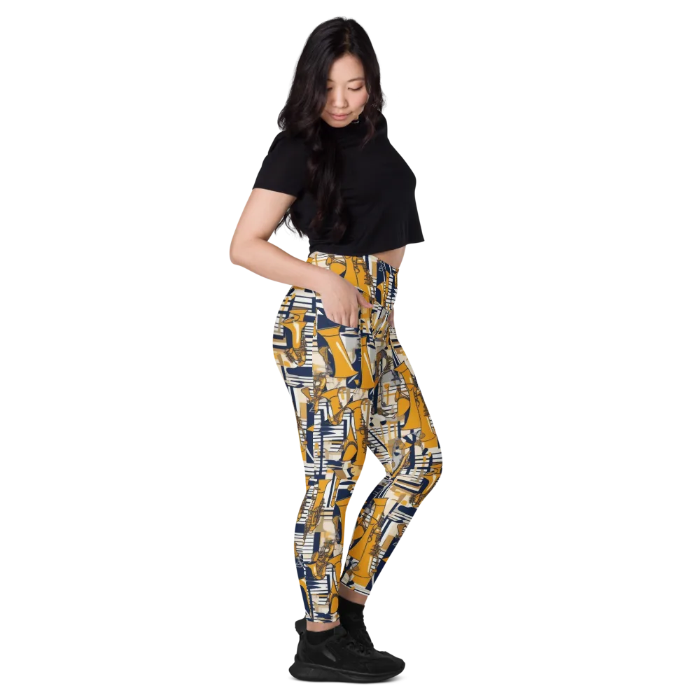 Saffron Swing on Leggings with Pockets — Right