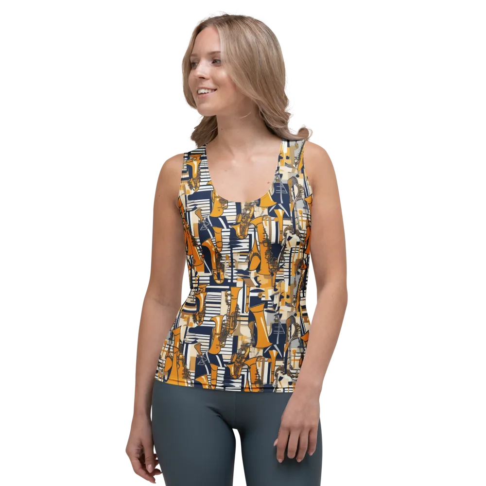 Saffron Swing on Women's Tank Top — Front
