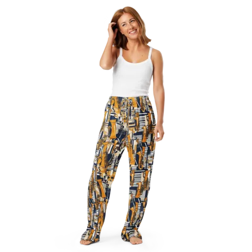 Saffron Swing on a Women's Pajama Pants