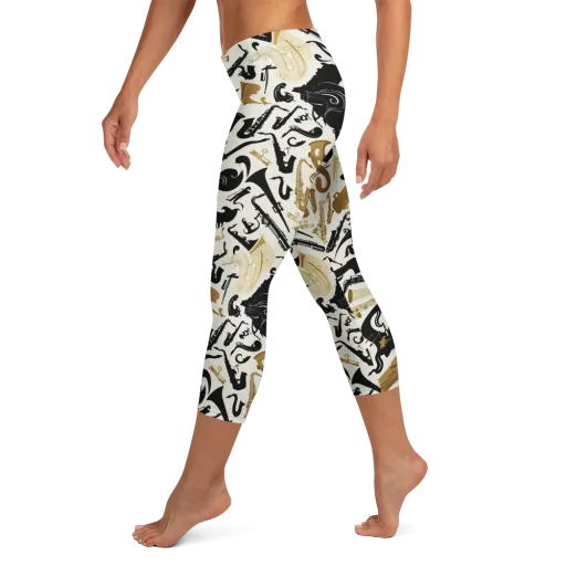 Brass Noir on a Capri Leggings