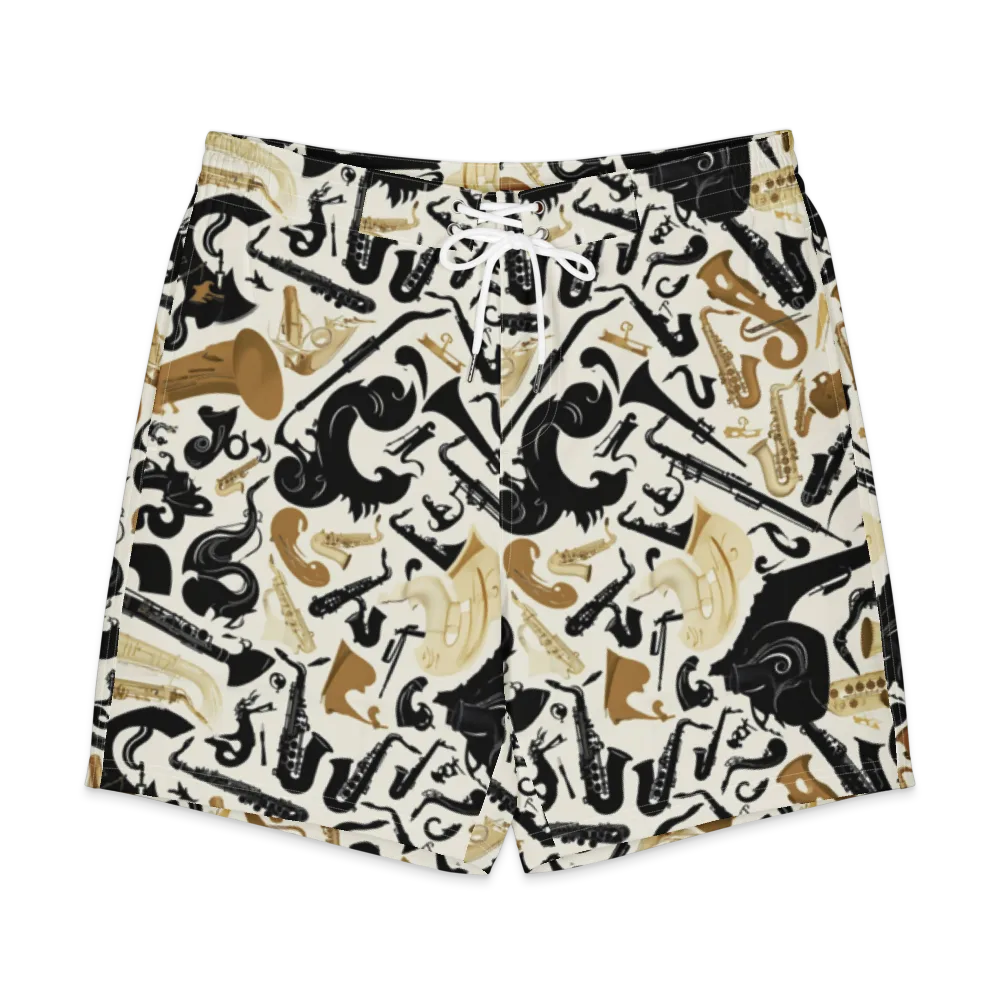 Brass Noir on Men's Board Shorts — Front