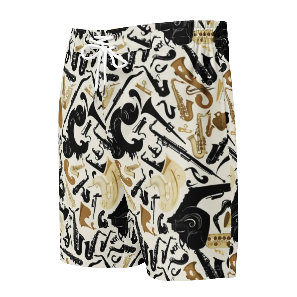 Brass Noir on Men's Board Shorts — Front