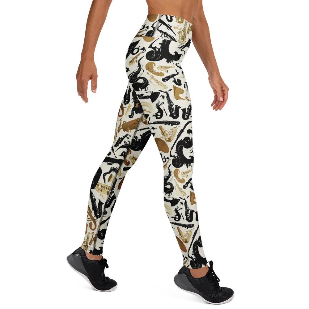 Brass Noir on Yoga Leggings — Right