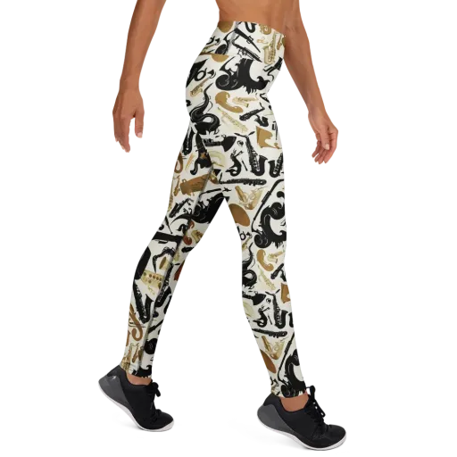 Brass Noir on a Yoga Leggings