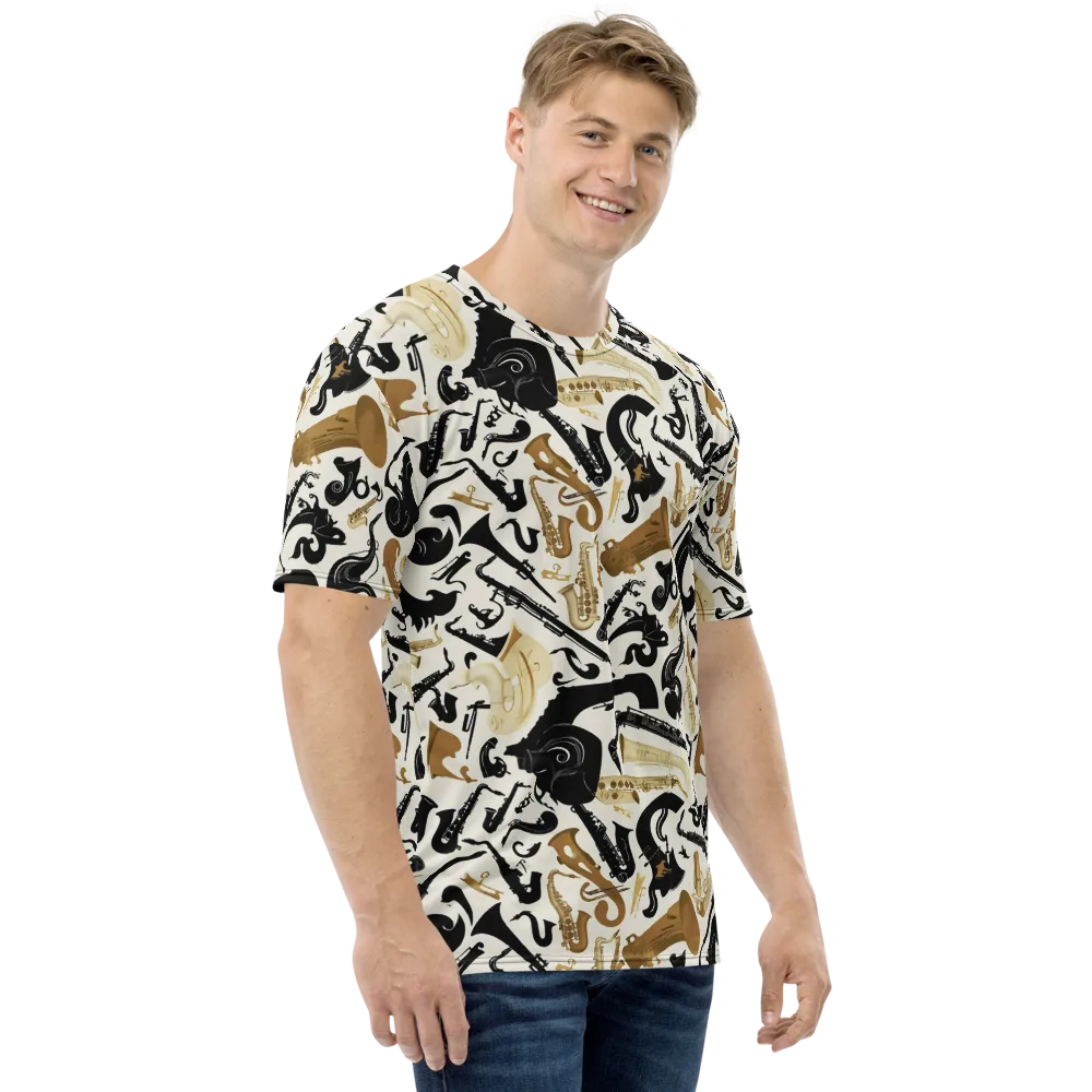 Brass Noir on Men's Crew Neck T-Shirt — Right