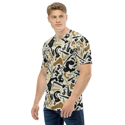 Brass Noir on a Men's Crew Neck T-Shirt