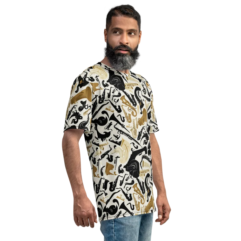 Brass Noir on Men's Crew Neck T-Shirt — Right
