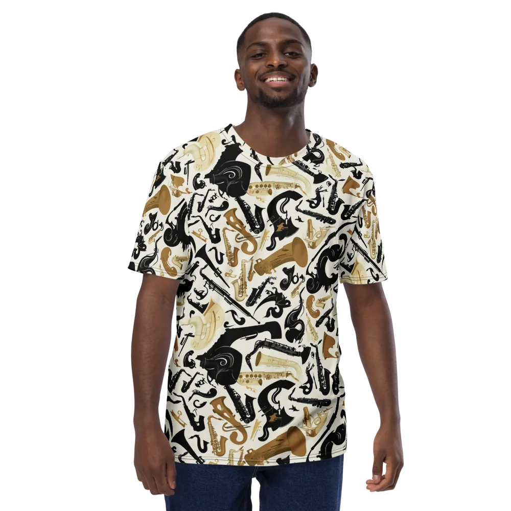 Brass Noir on Men's Crew Neck T-Shirt — Front