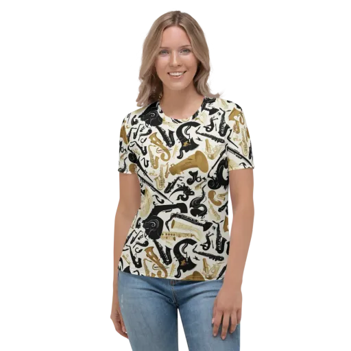 Brass Noir on a Women's Crew Neck T-Shirt