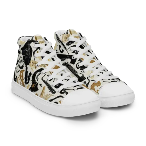 Brass Noir on a Women's High Top Canvas Shoes
