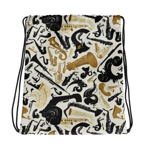 Brass Noir on a Drawstring Bag