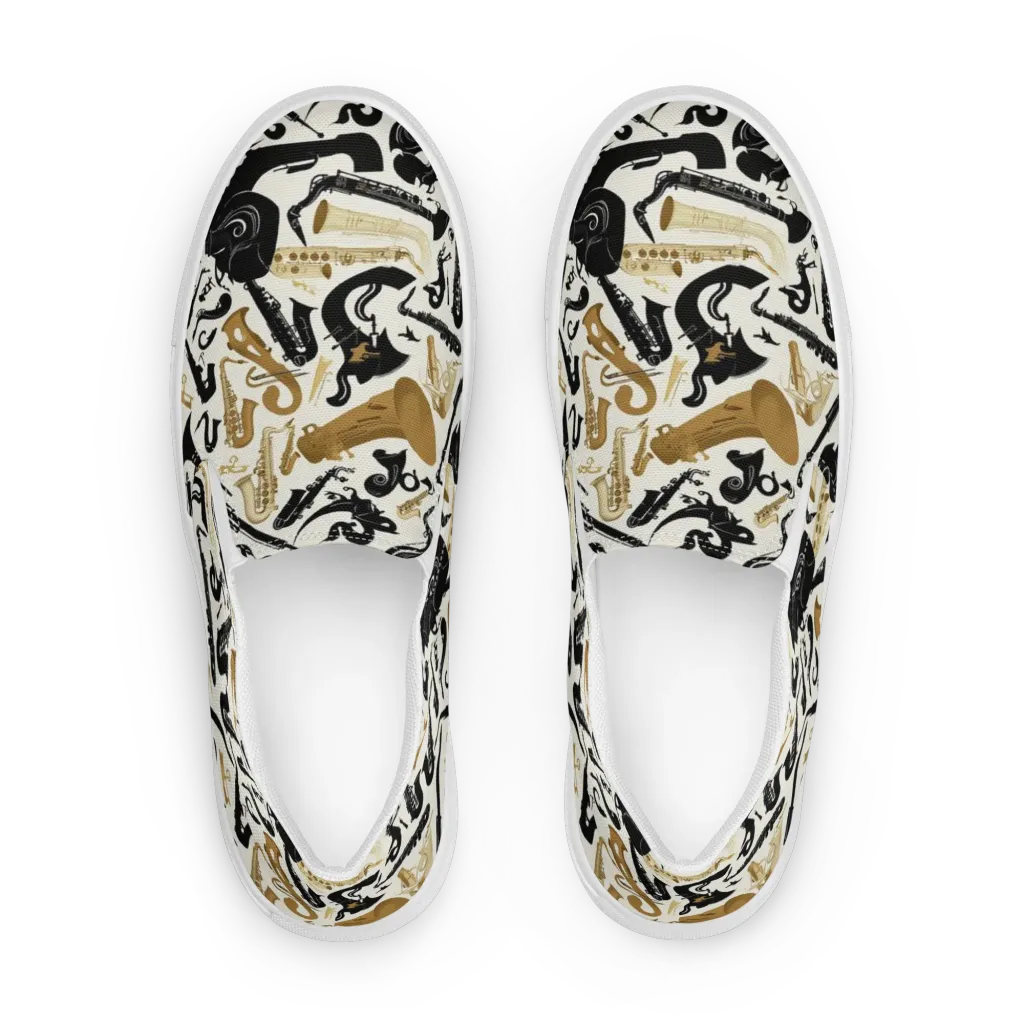 Brass Noir on Women's Slip-On Canvas Shoes — Front