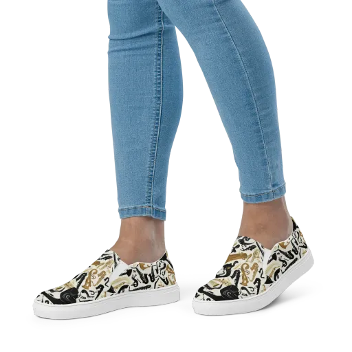 Brass Noir on a Women's Slip-On Canvas Shoes