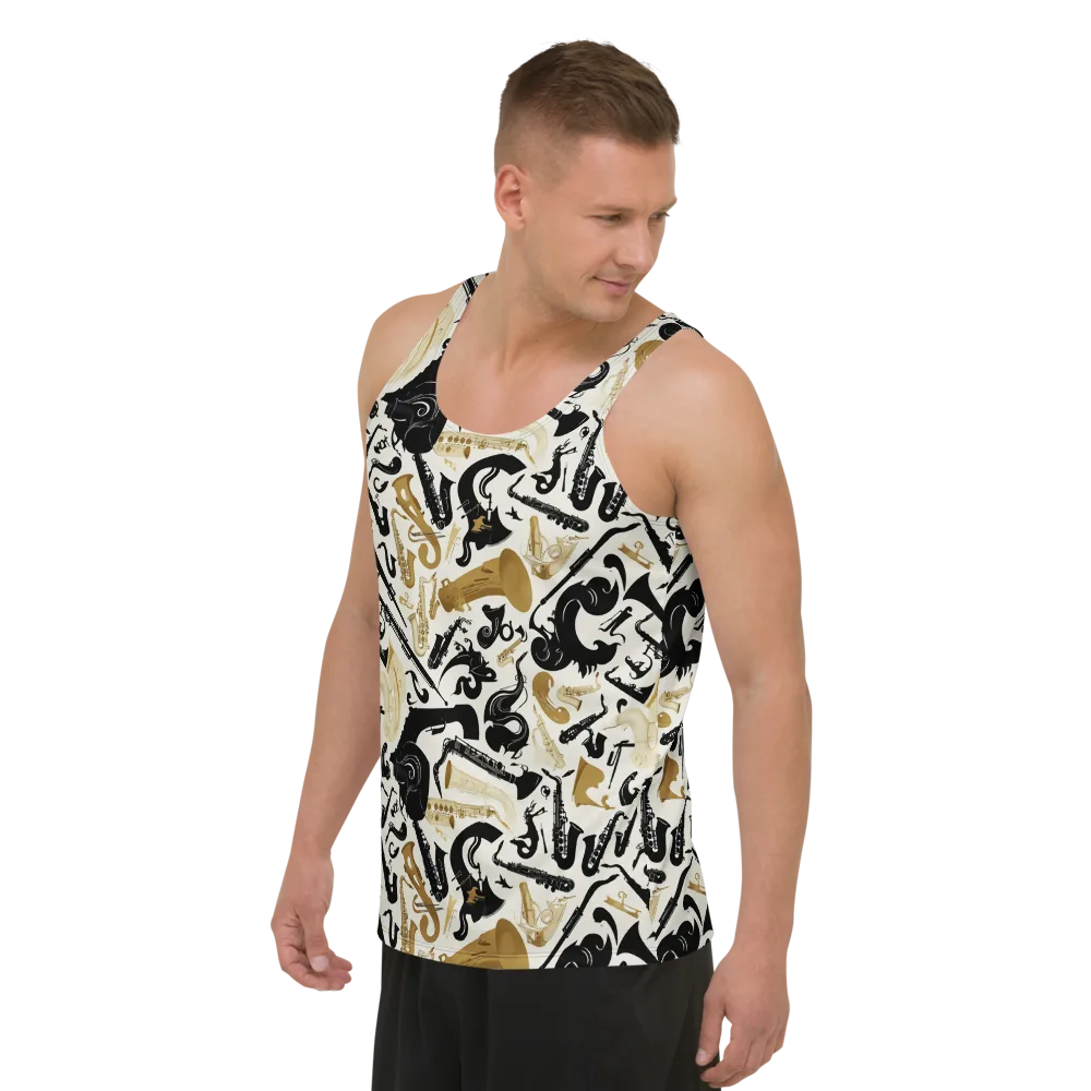 Brass Noir on Men's Tank Top — Left Front