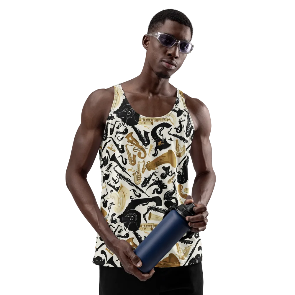 Brass Noir on Men's Tank Top — Front