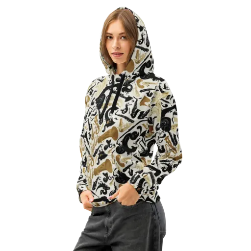 Brass Noir on a Cotton Hoodie