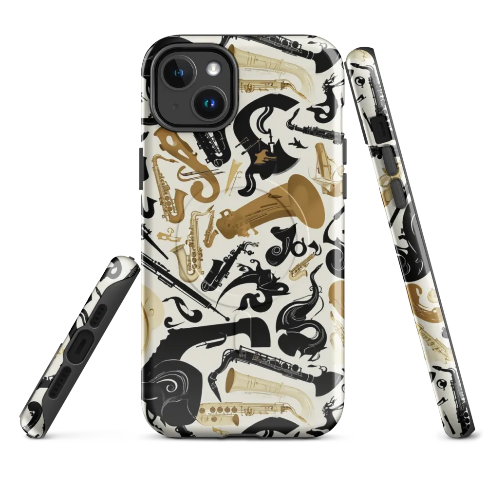 Brass Noir on MagSafe Tough Case for iPhone® — Front