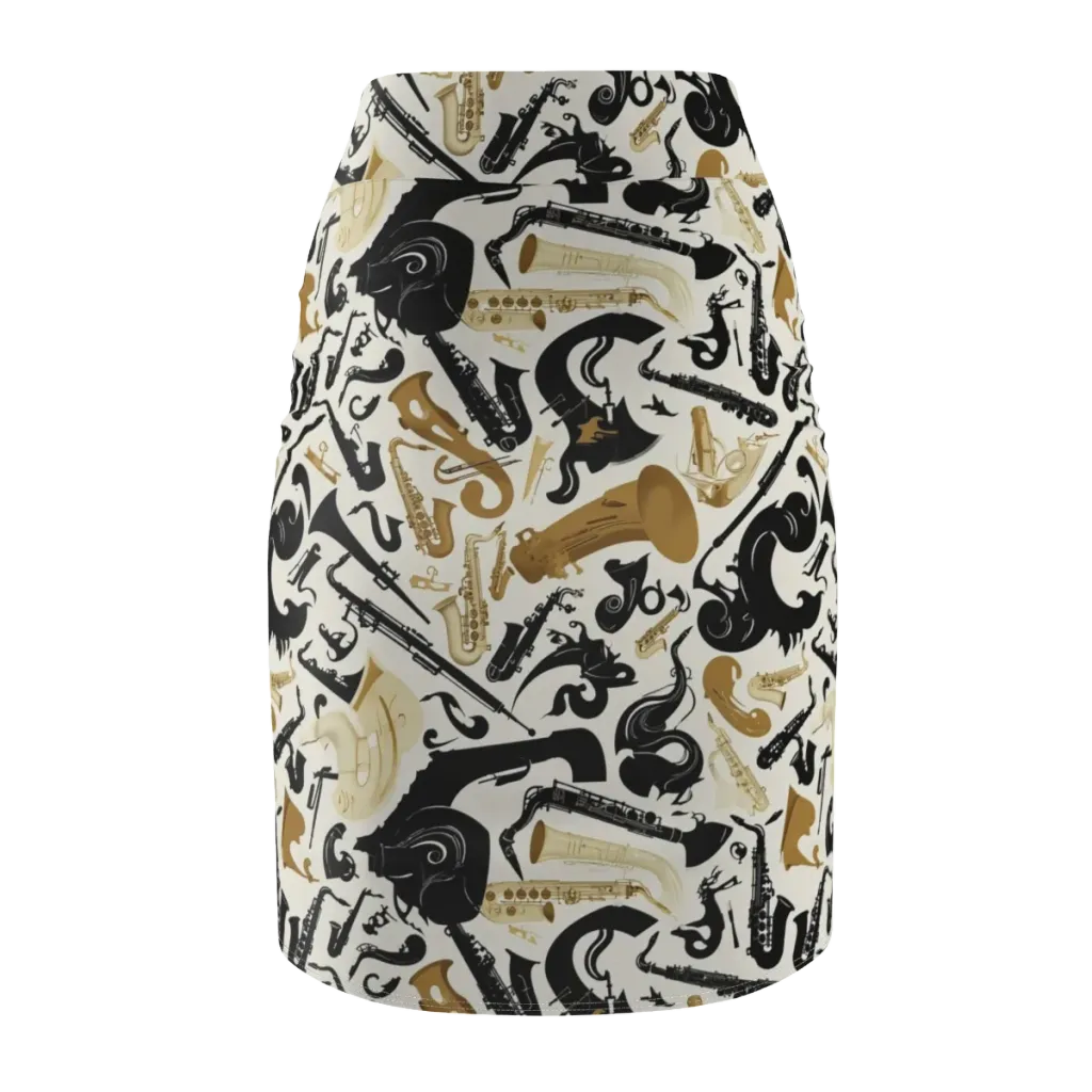 Brass Noir on Pencil Skirt — Back