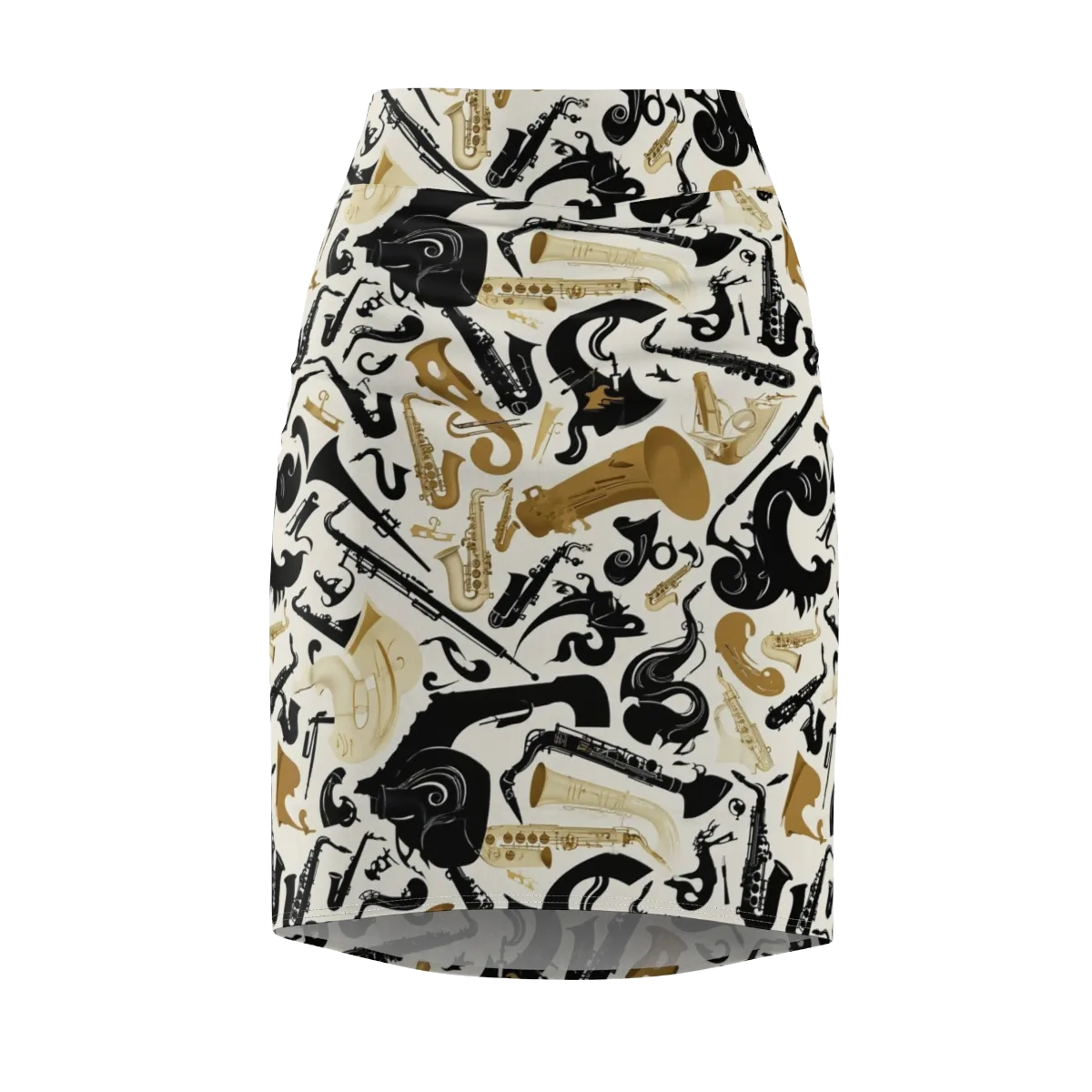 Brass Noir on Pencil Skirt — Front