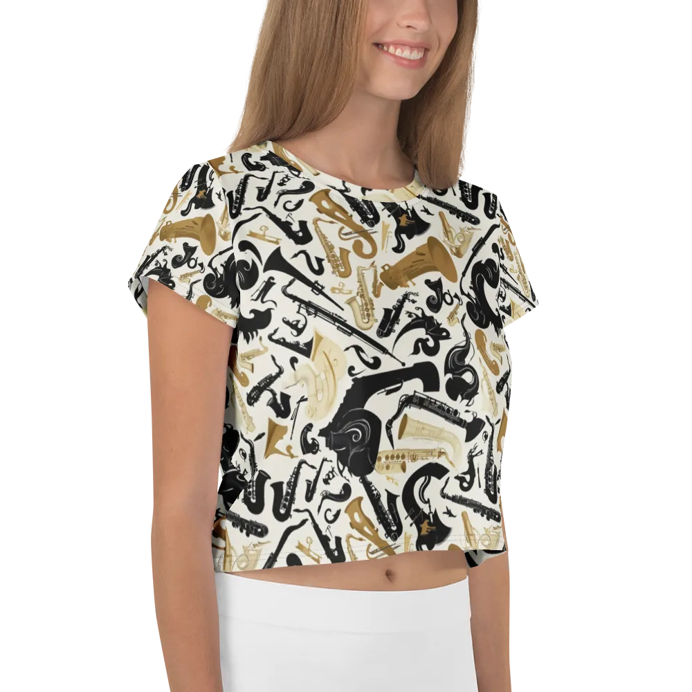 Brass Noir on Crop Tee — Right