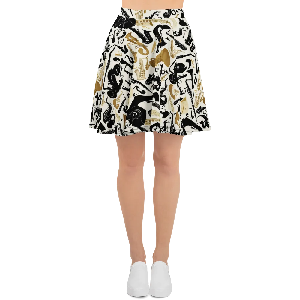 Brass Noir on Skater Skirt — Front