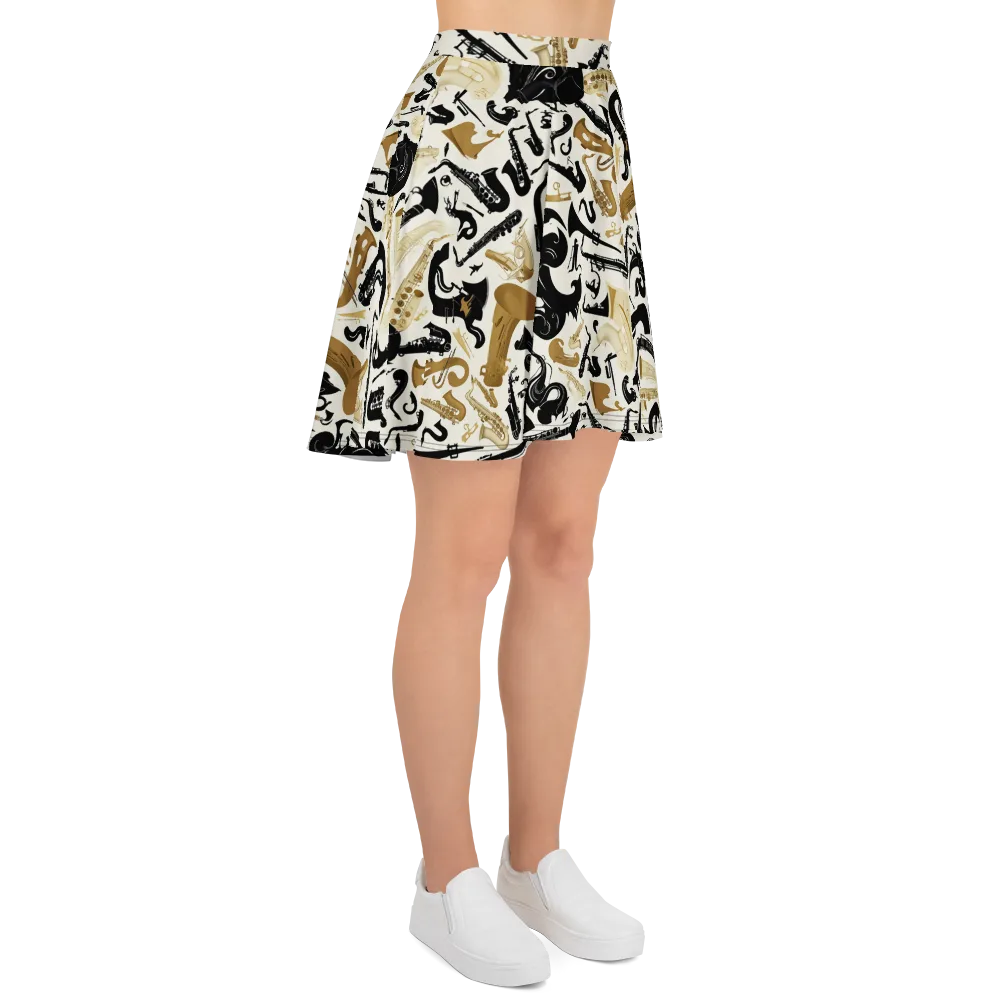 Brass Noir on Skater Skirt — Right