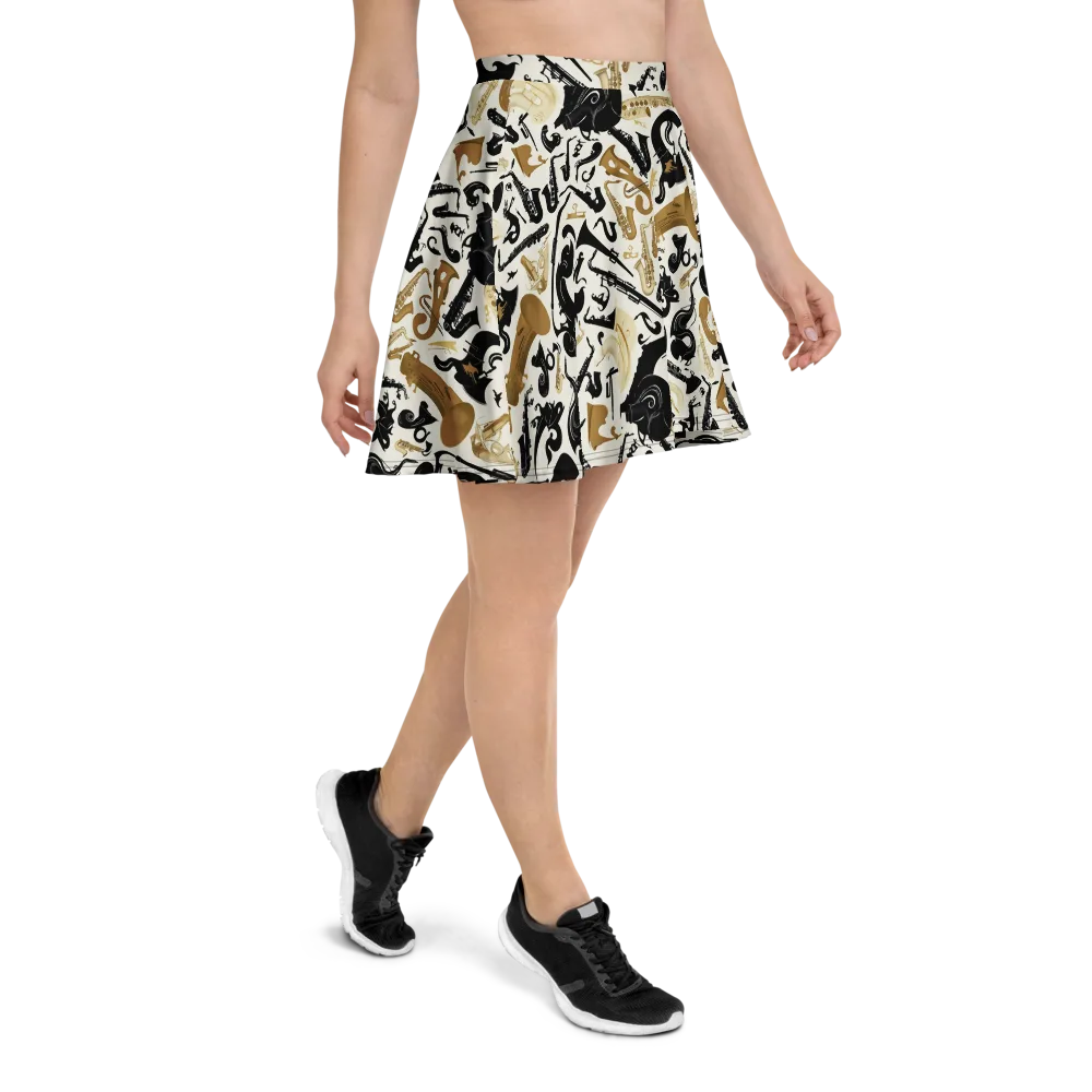 Brass Noir on Skater Skirt — Right