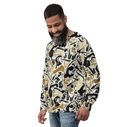 Brass Noir on a Sweatshirt