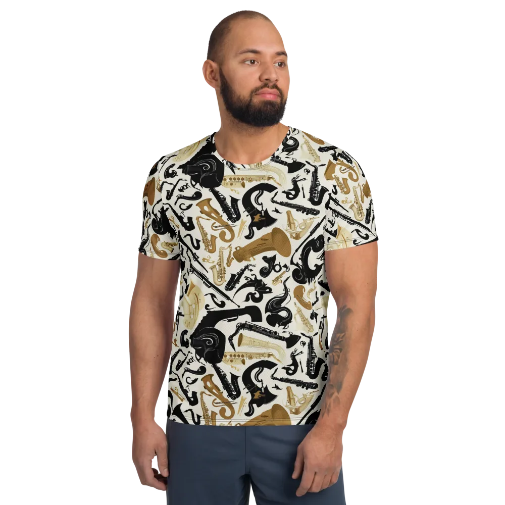 Brass Noir on Men's Athletic T-Shirt — Front