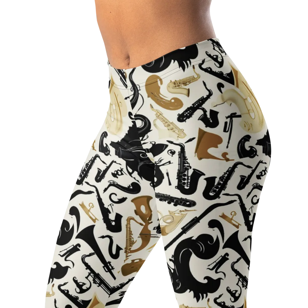 Brass Noir on Leggings — Left Front