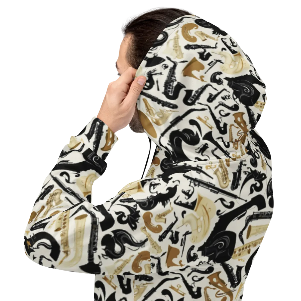 Brass Noir on Hoodie — Back