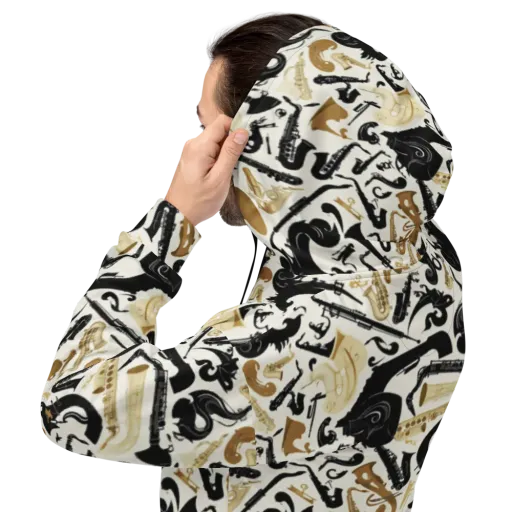 Brass Noir on a Hoodie