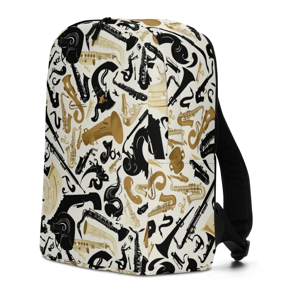 Brass Noir on Minimalist Backpack — Left