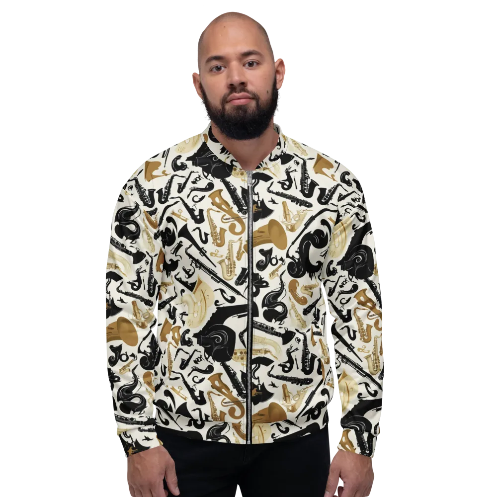 Brass Noir on Bomber Jacket — Front