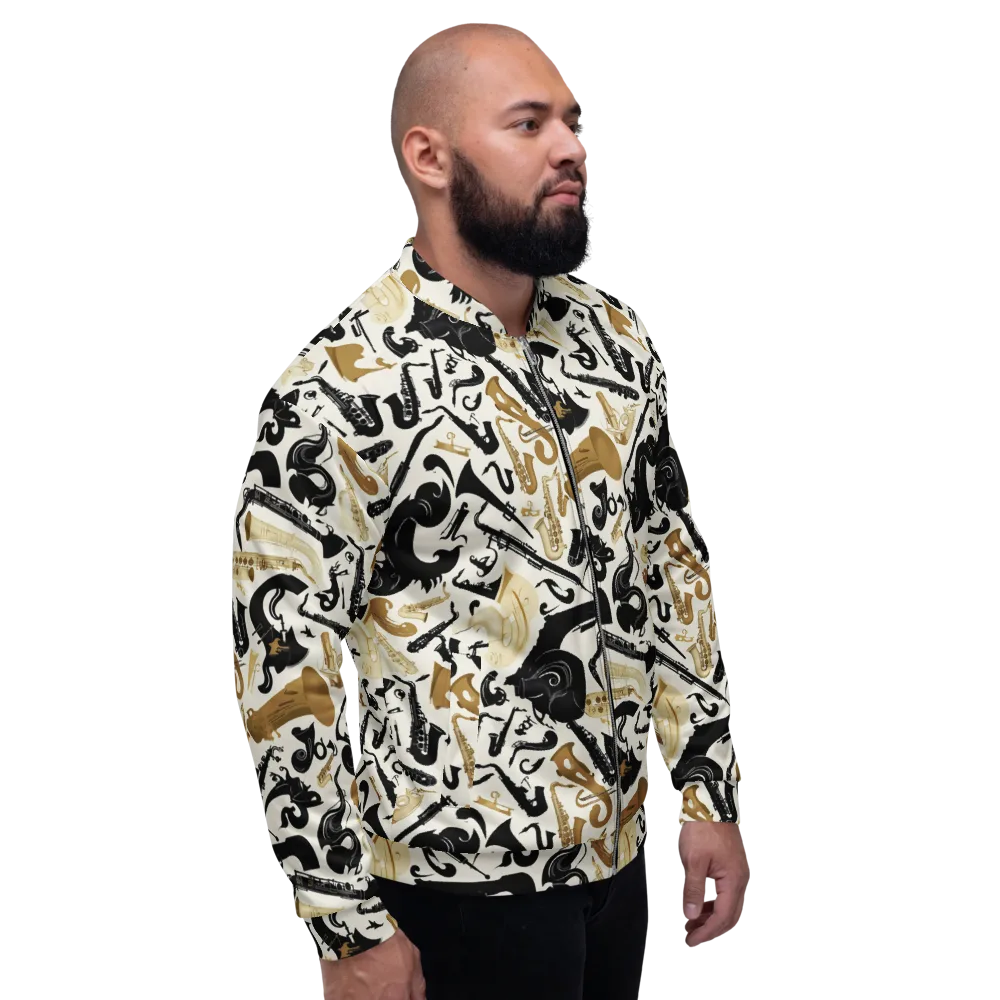 Brass Noir on Bomber Jacket — Right