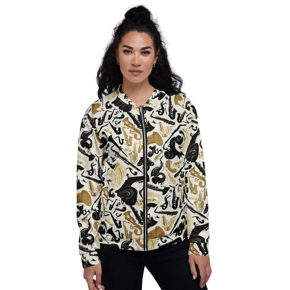 Brass Noir on Bomber Jacket — Front