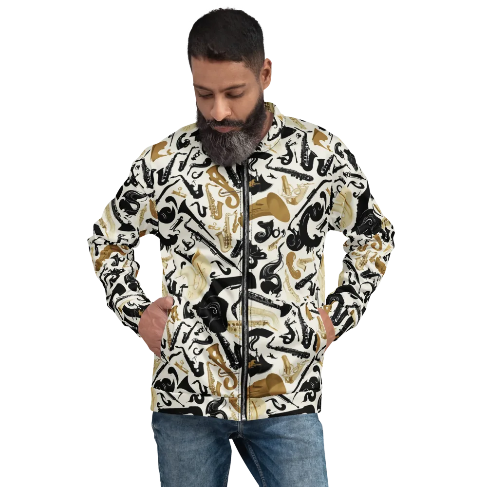 Brass Noir on Bomber Jacket — Front