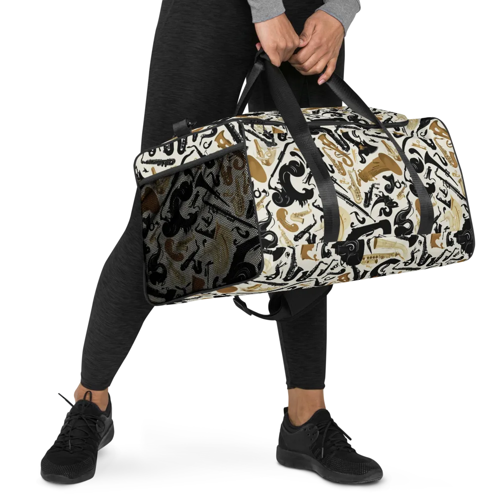 Brass Noir on Duffle Bag — Right Front