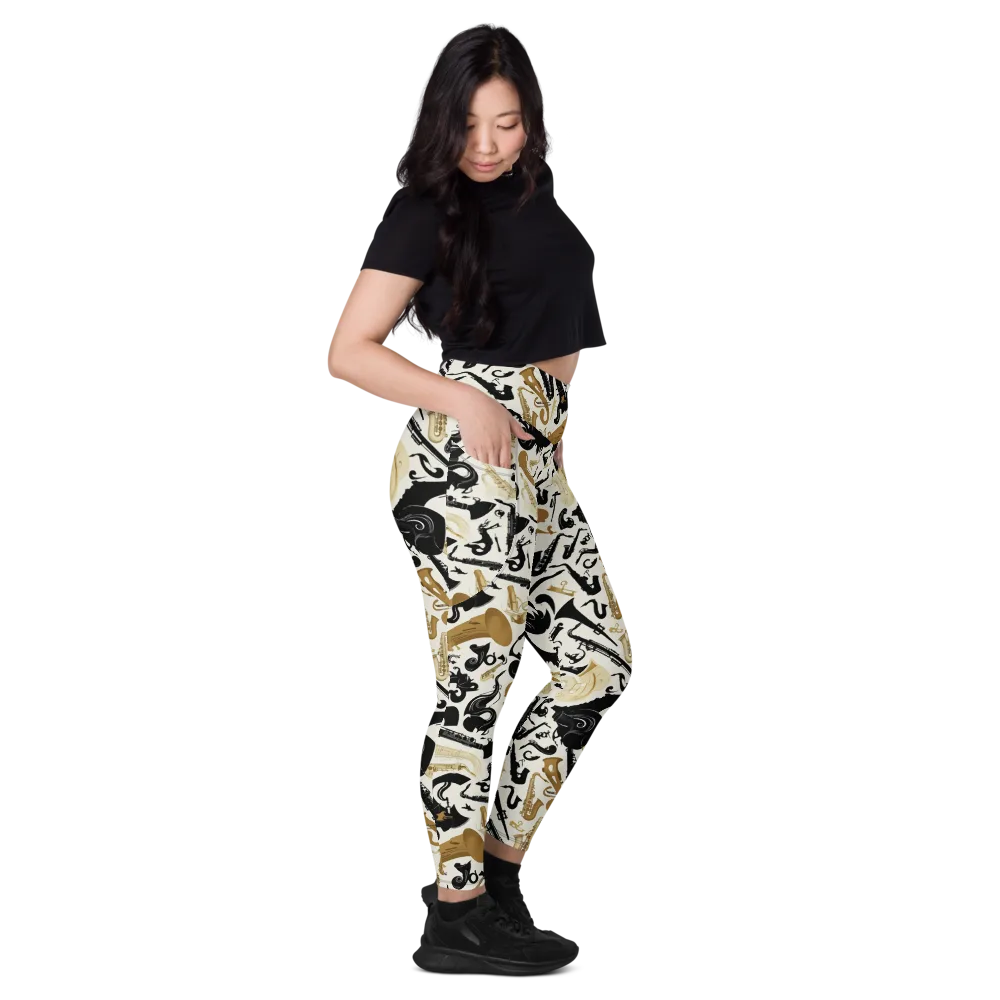 Brass Noir on Leggings with Pockets — Right