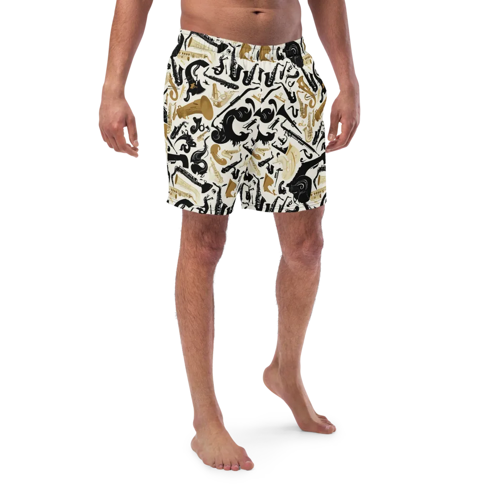 Brass Noir on Swim Trunks — Front