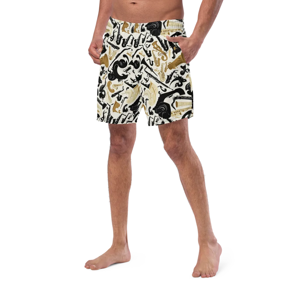 Brass Noir on Swim Trunks — Left Front