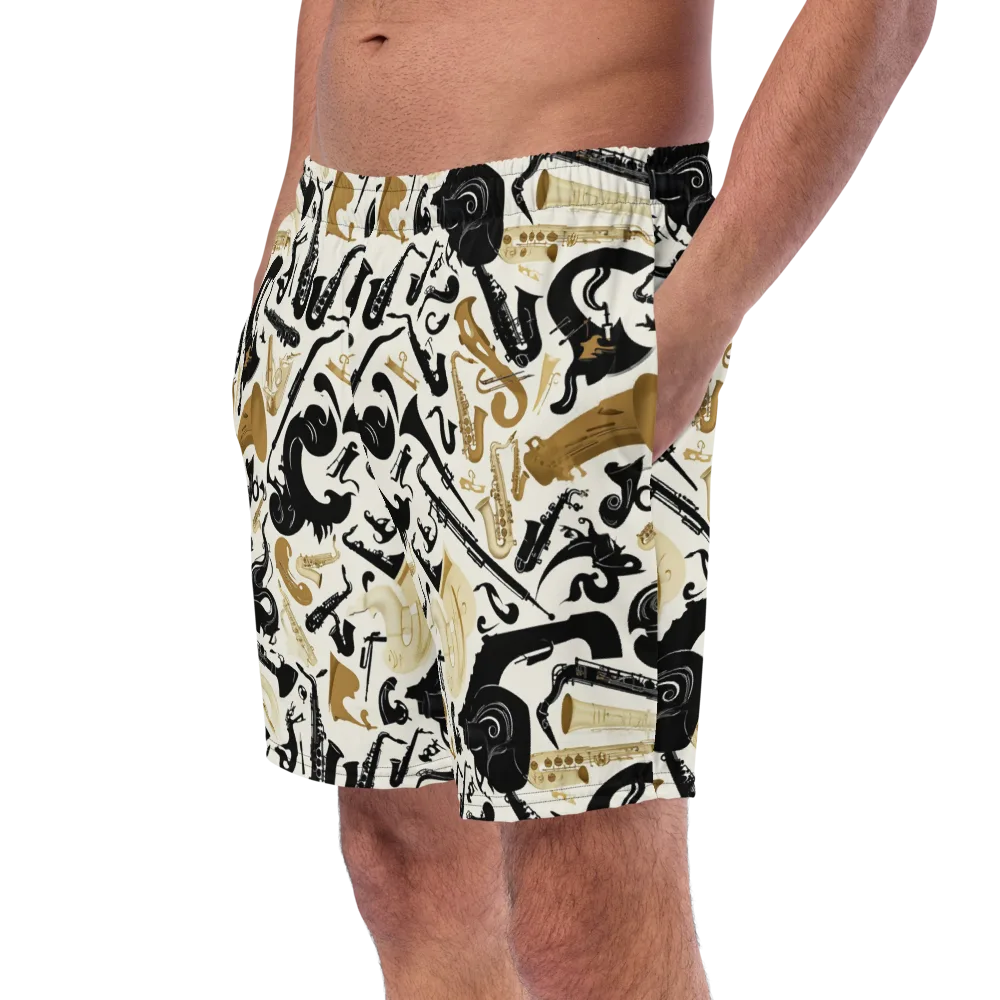 Brass Noir on Swim Trunks — Left Front