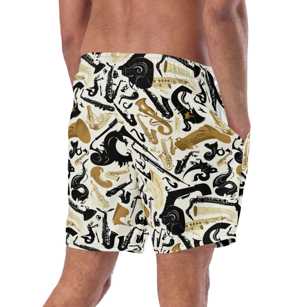 Brass Noir on Swim Trunks — Right Back