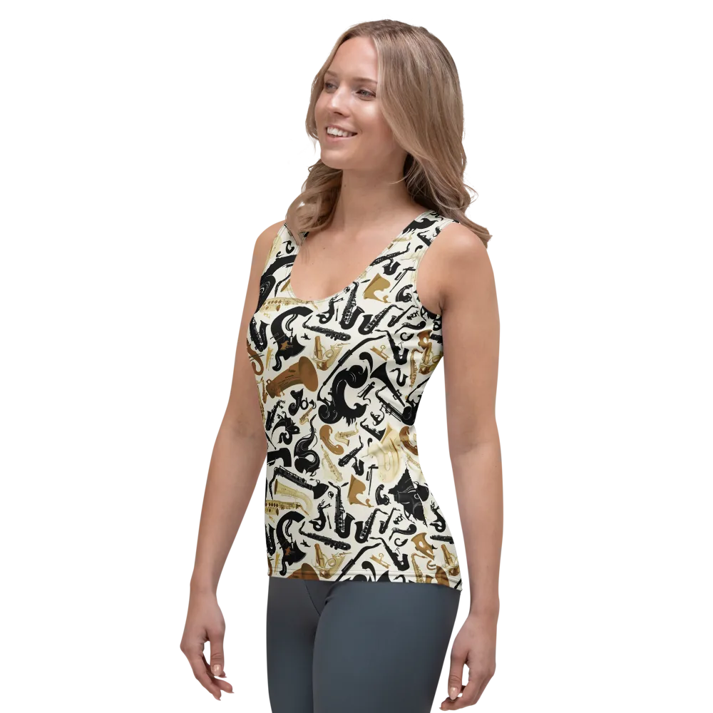 Brass Noir on Women's Tank Top — Left Front